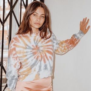 🎉Multi Tie-Dye Cropped Sweatshirt final
